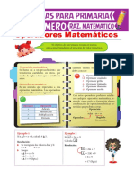 Operadores Matemáticos para Niños para Primero de Primaria