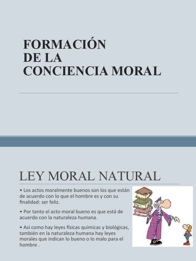 Formación de la Conciencia Moral | PDF | Mal | Moralidad