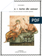 Ovidio Amores Arte de Amar Ed J A Gonzalez Iglesias Catedra PDF