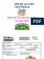 Plan Proyecto Escolar Nutrición