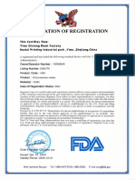 Certificado Fda Eeuu - KN95 PDF