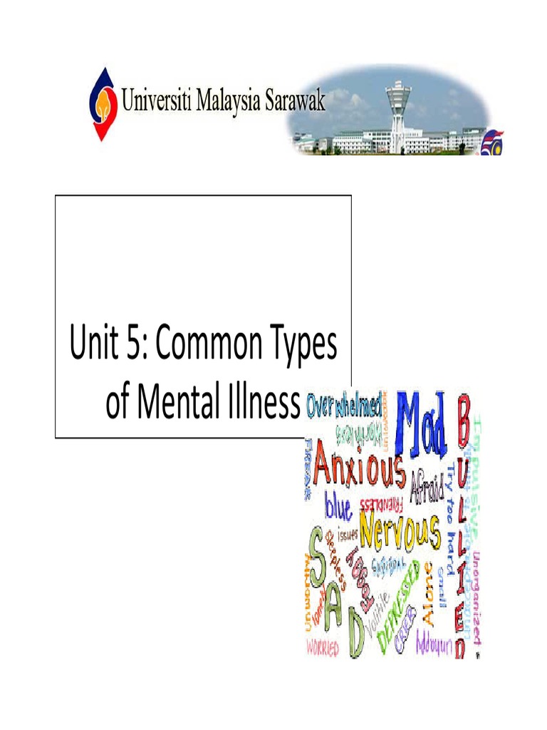 Unit 5 Common Types of Mental Illness | PDF | Major Depressive Disorder ...