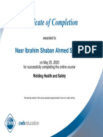 Certificate of Welding Health and Safety PDF