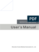 User's Manual: M200A Syringe Pump