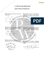 Ch-03 Current Electricity: Daily Practice Problem 04