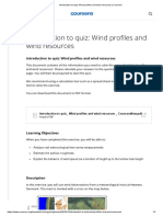 Introduction To Quiz - Wind Profiles and Wind Resources - Coursera