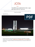 O Federalismo Brasileiro No Contexto de Crise - o Que Muda Com o PLP Nº 39 - 2020 - JOTA Info