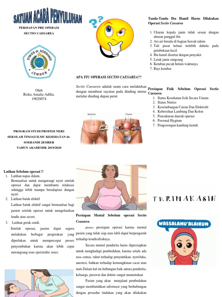 Persiapan Operasi Sectio Caesarea | PDF