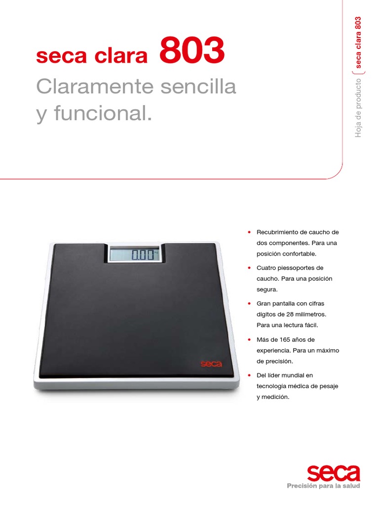 Seca 803 Clara Digital Personal Non-Medical Scale - Black - Clearance