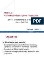 Topic2 - Numerical Descriptive Measures