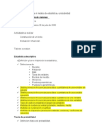 Plan de Nivelación para El Módulo de Estadística y Probabilidad