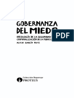 Garcc3ada - Alicia La Gobernanza Del Miedo PDF