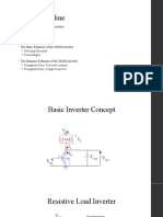 Chapter Outline: Basic Concept of A CMOS Inverter Power Dissipation