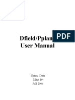 Dfield/Pplane User Manual: Nancy Chen Math 19 Fall 2004