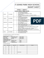 ST Johns Park High School Smart Sheet: Term 4 - Week 5