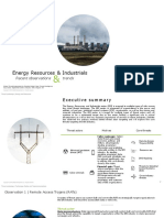 Energy Resources & Industrials: Recent Observations Trends