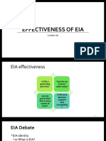 Effectiveness of EIA: Measuring and Supporting
