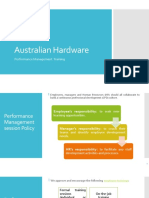 Australian Hardware: Performance Management Training