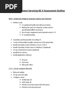 Computer System Servicing Assessment Outline