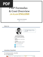 PMP Formulas & Cost Overview: in Plain