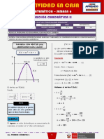 SEMANA 6 - FUNCIÓN CUADRÁTICA II (3ro MATEMÁTICA)