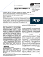 Study on calculation of shielding failure for dc transmission lines