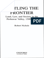 2001 Settling The Frontier - Land Law and Society in Peshawar Valley by Nichols S PDF