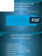 TAMAYO, Mario - Proyecto de Investigación