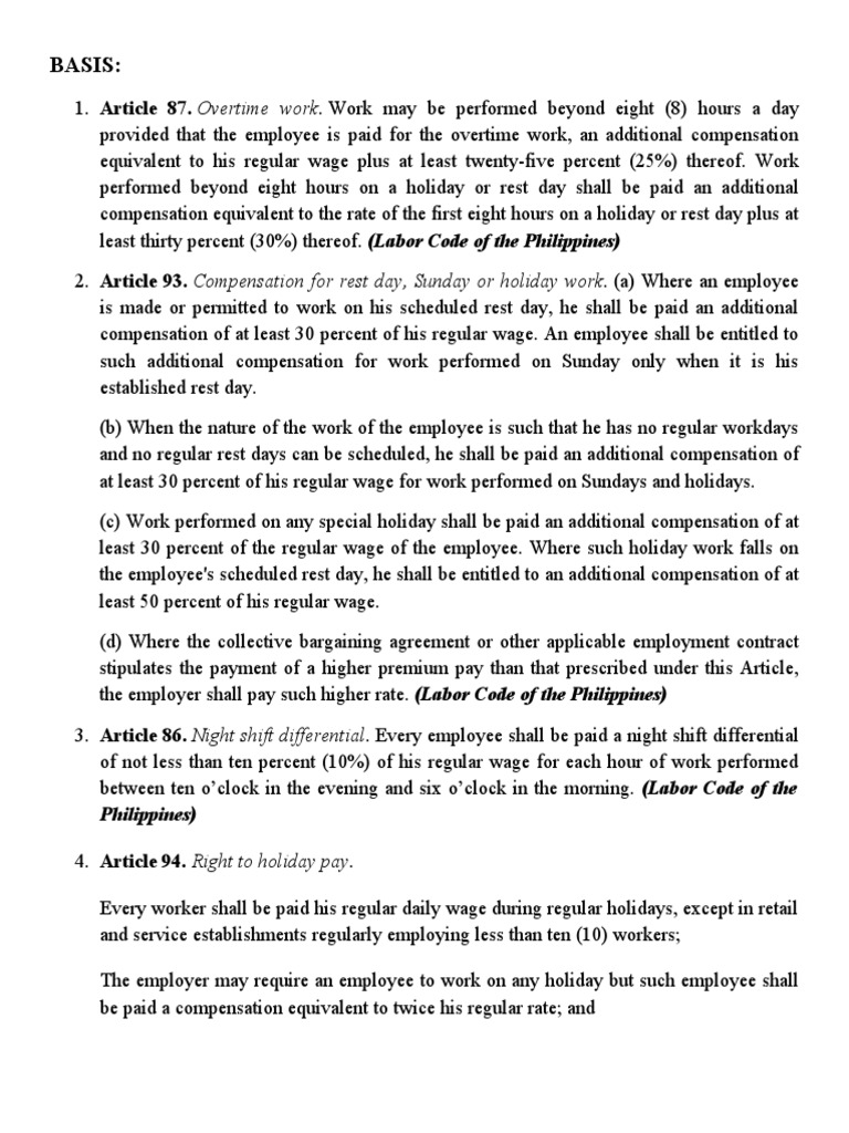 Comprehensive Analysis of Philippine Labor Laws and Regulations