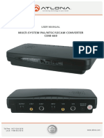 Multi-System Pal/Ntsc/Secam Converter CDM-660: User Manual