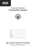 Programming Languages: Practical Workbook