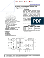 Pcm175X 24-Bit, 192-Khz Sampling, Enhanced Multilevel, Delta-Sigma, Audio, Digital-To-Analog Converter