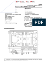 Pcm3070 Stereo Audio Codec With Embedded Minidsp: 1 Features 2 Applications