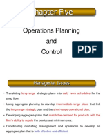 CH 5 Operations Planning & Control