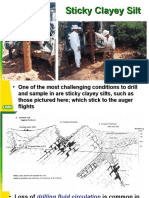 Drilling Challenges in Sticky Clayey Silt