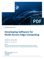 Developing Software For Multi-Access Edge Computing: ETSI White Paper No. 20