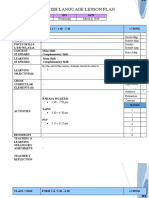 Daily English Language Lesson Plan: Week DAY Date