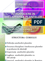 Ameliorarea Plantelor - Curs PDF