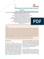 Leadership and Management in Public Health Setting in Somalia
