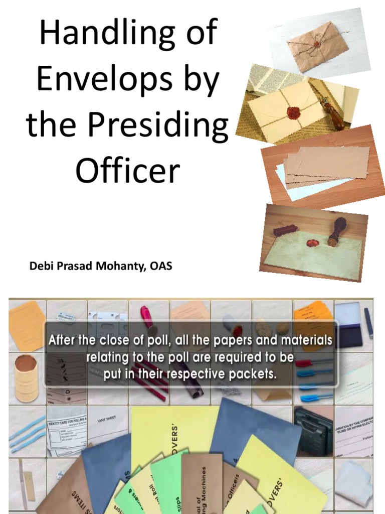 Presentation On Handling of Envelops DPM-1 | PDF