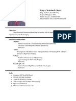 CV - Reyes Christian B. (Philippines) 2020 PDF