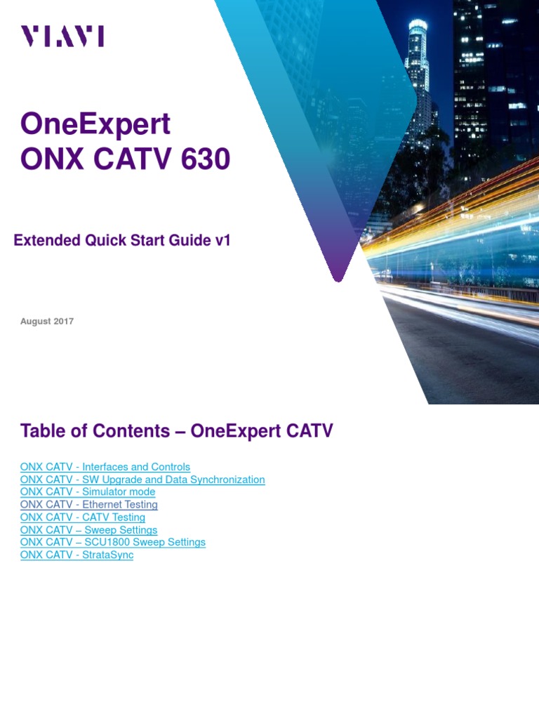 OneExpert 630 Extended QuickStart Guide V1a | PDF | Menu (Computing ...