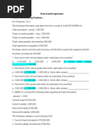 Exercises/Assignments Answer The Following Problems