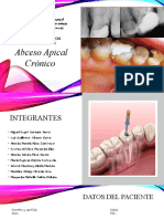 Caso clínico endodoncia abceso apical crónico