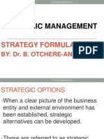 Strategy Formulation