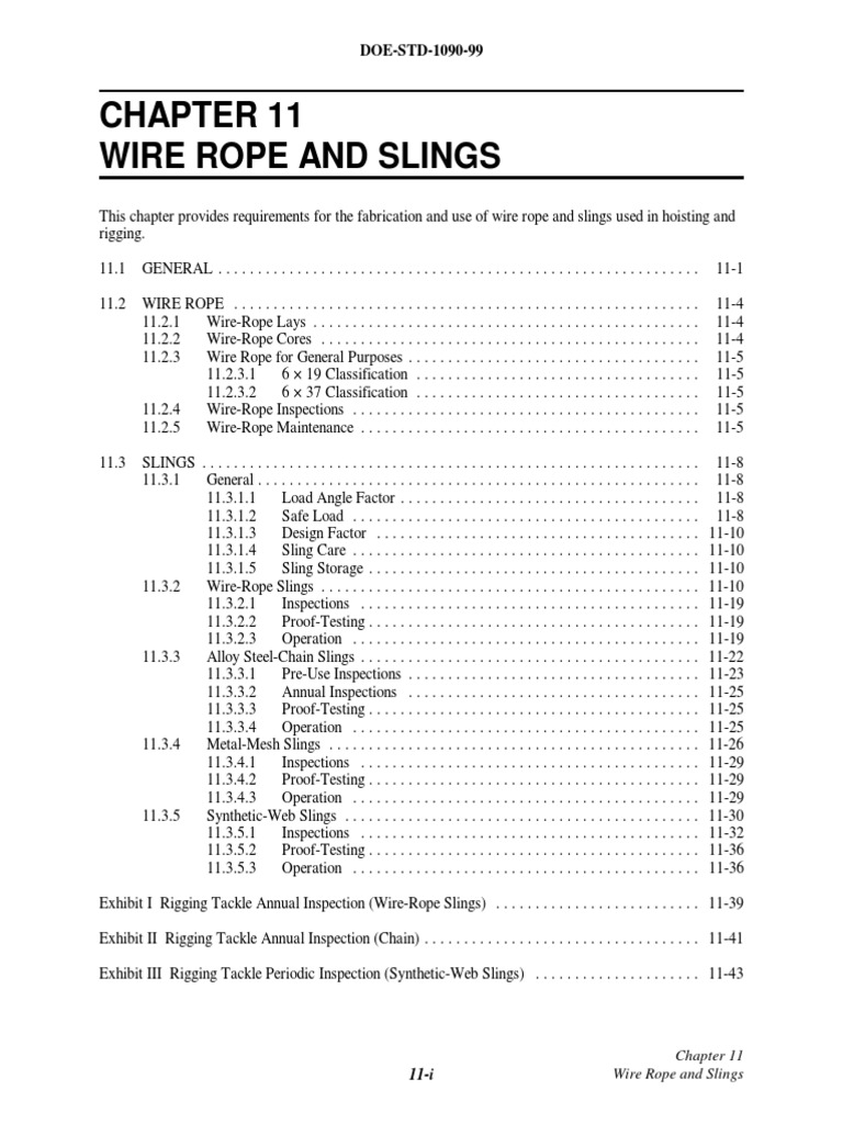 DOE 1090 Chap11 | PDF | Rope | Wire