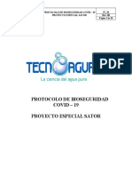 IT - 36 Protocolo de Bioseguridad Covid-19 Proyecto Especial SATOR. EN REVISION