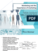 Marketing and The Importance of Marketing