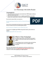 How To Add A Timestamp With Adobe Reader