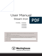 User Manual: Steam Iron
